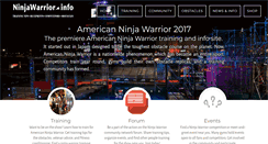 Desktop Screenshot of ninjawarrior.info