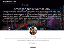 Tablet Screenshot of ninjawarrior.info